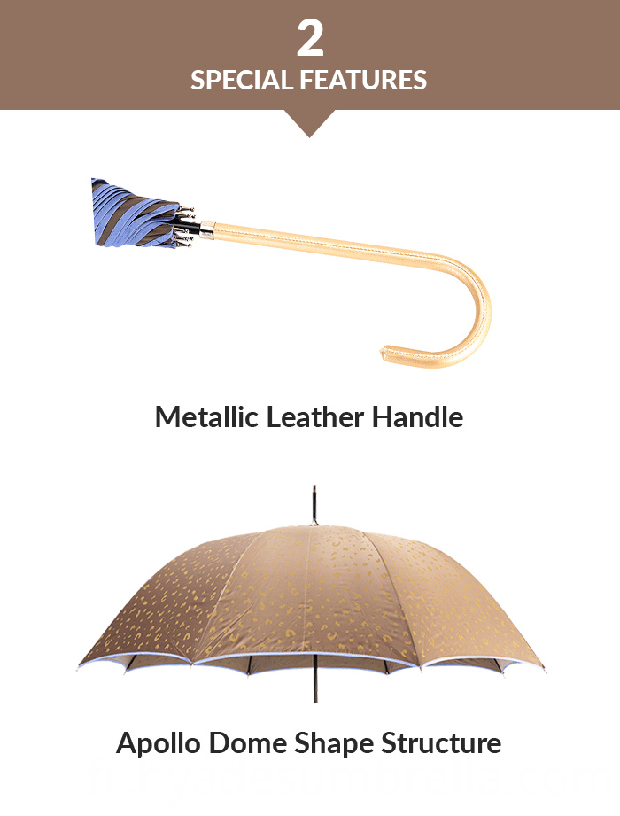 Parapluie dôme imprimé ouvert automatique dames Ladies Auto Open Printed Dome Umbrella